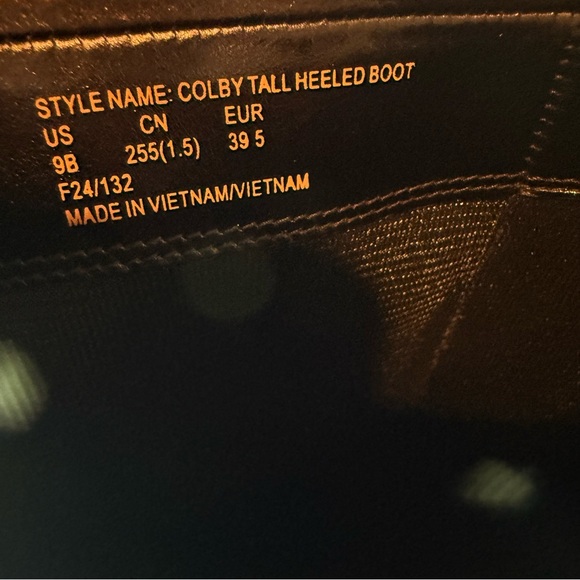 Kate Spade Colby Tall Leather High-Heel Boots Black Size 9.5B NEW - Picture 16 of 16